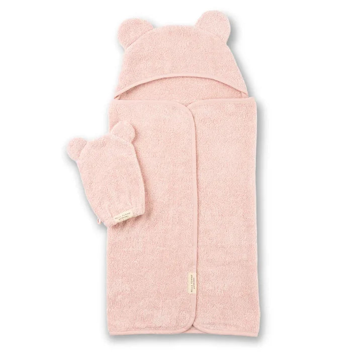 Bella Tunno - Hooded Towel + Wash Mitt - Blush