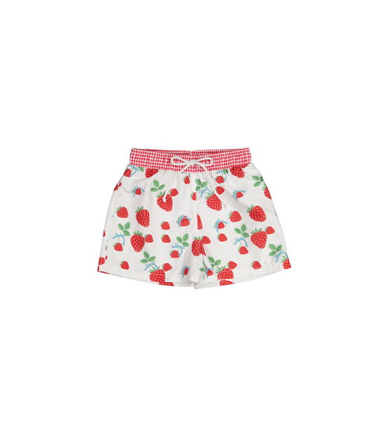 Berries Red Gingham Trunks