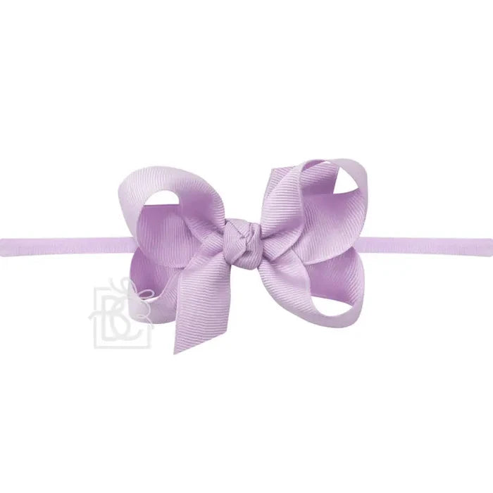 Beyond Creations - Nylon Headband Bow - Light Orchid