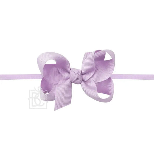 Beyond Creations - Nylon Headband Bow - Light Orchid