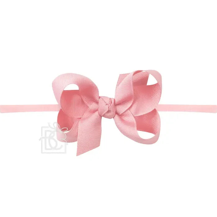Beyond Creations - Nylon Headband Bow - Pink