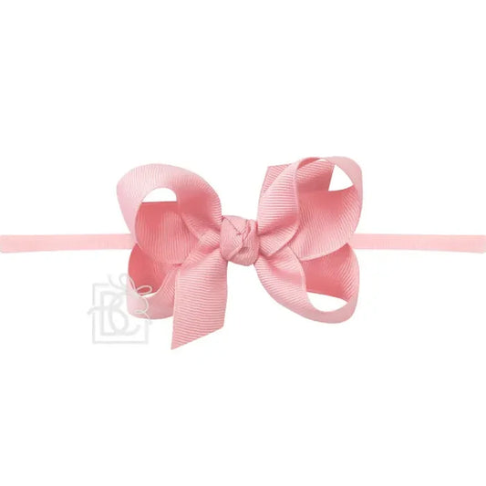 Beyond Creations - Nylon Headband Bow - Pink