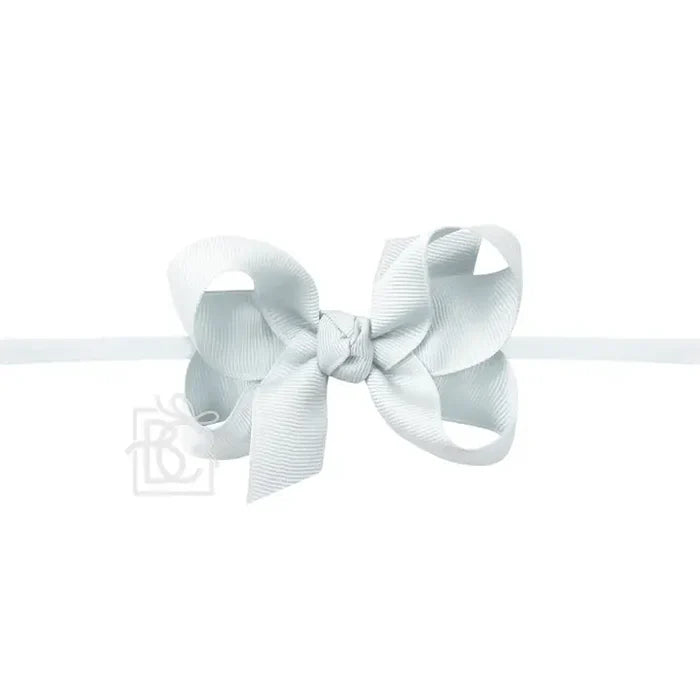 Beyond Creations - Nylon Headband Bow - Powder Blue