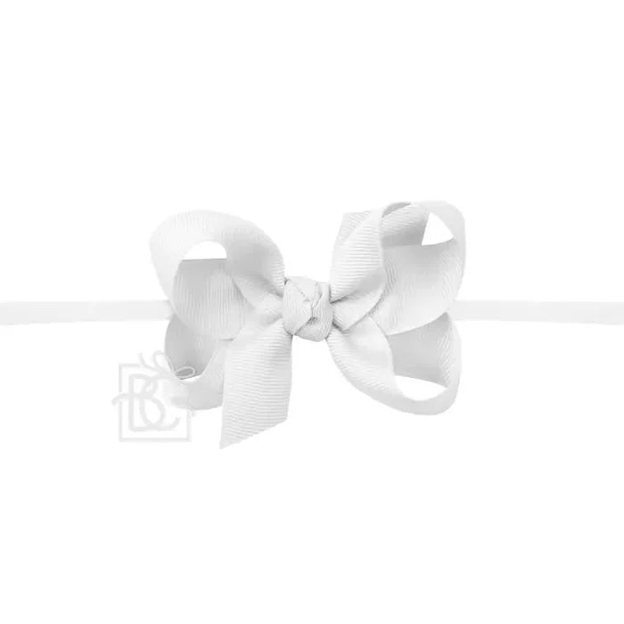 Beyond Creations - Nylon Headband Bow - White