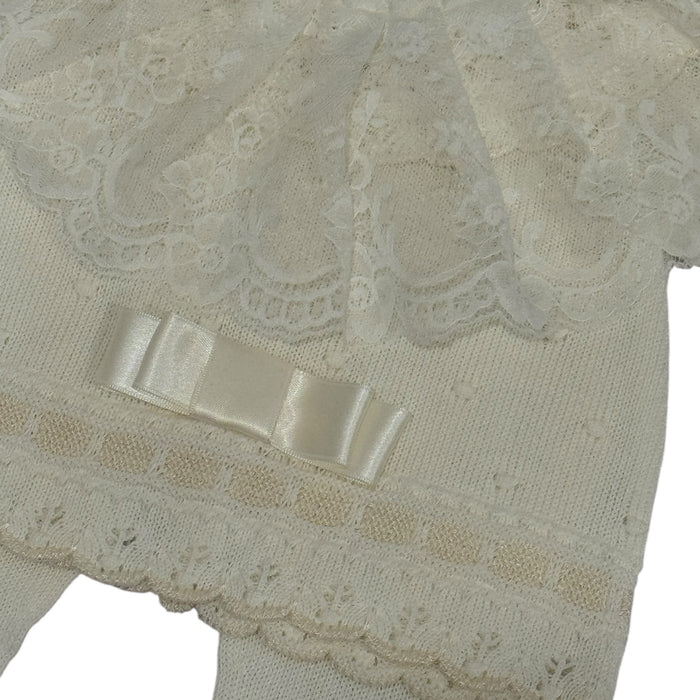 Bianca Luxe White 3-piece Knitted Set