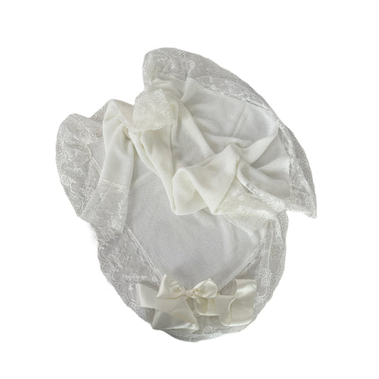 Bianca White with Ivory Luxe Knitted Blanket