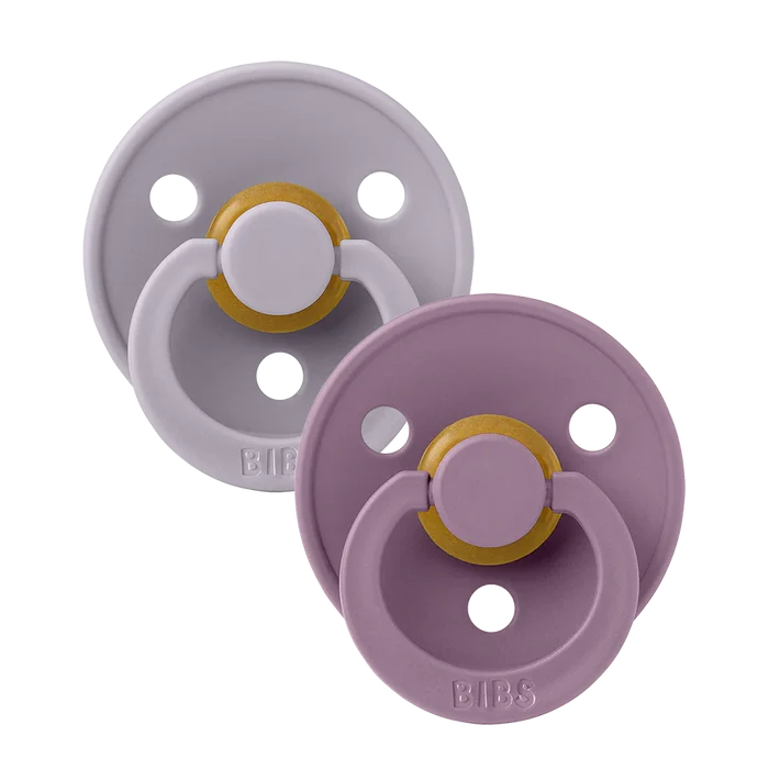 Bibs Pacifiers - 2 Pack - Fossil Grey/Mauve