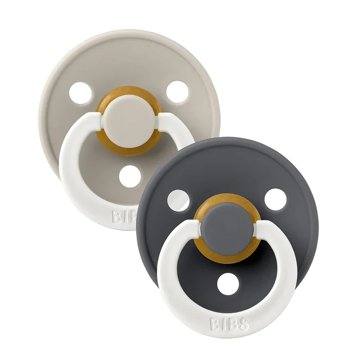 Bibs Pacifiers - 2 Pack - Glow Sand/Iron