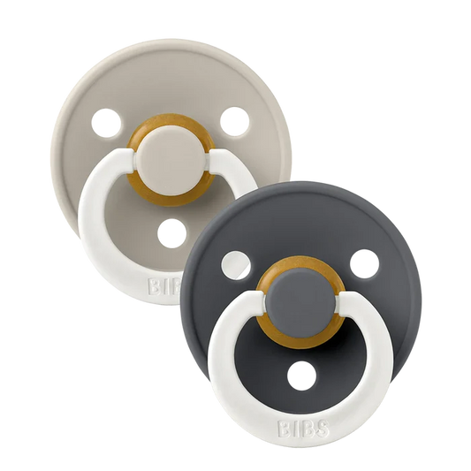 Bibs Pacifiers - 2 Pack - Glow Sand/Iron