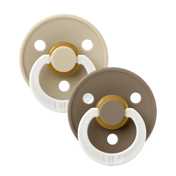 Bibs Pacifiers - 2 Pack - Glow Vanilla/Dark Oak