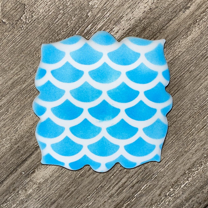 Big Fish Scales Pattern Stencil bakeartstencil