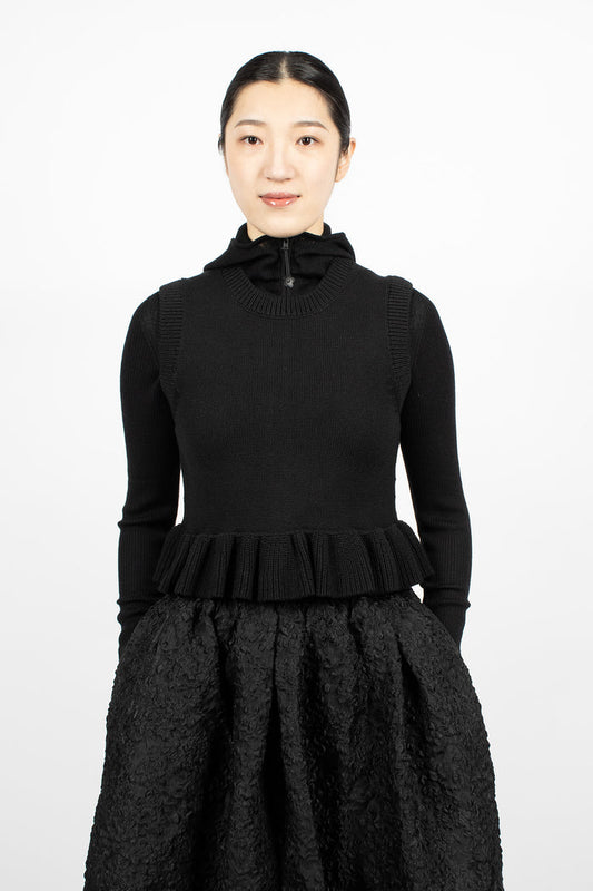Billie Knitted Vest Black