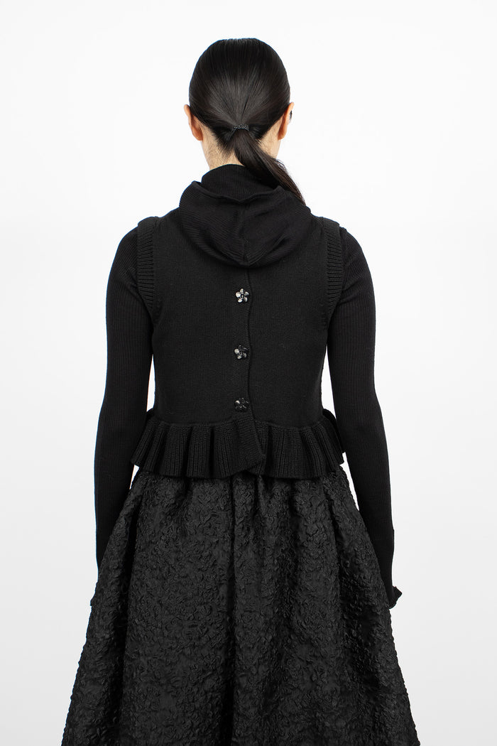 Billie Knitted Vest Black