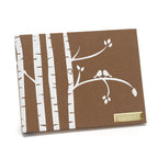 Birch Tree and Love Bird Wedding Guest Book