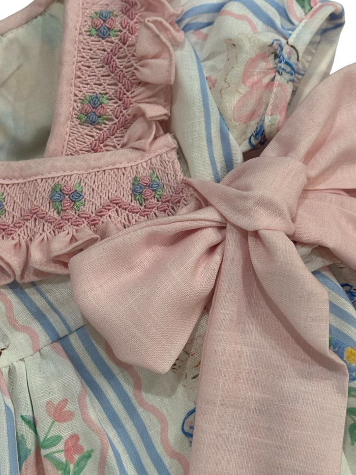Birthday Cake Handsmocked Dress