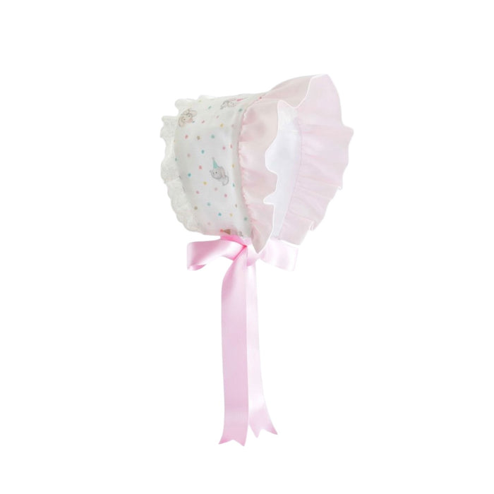 Birthday Penny Elephant Embroidered Bubble and Bonnet