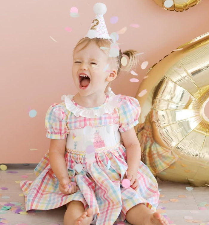Birthday Rainbow Girl Dress