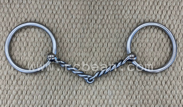 BIT - TB14 - Tom Balding Loose Ring Large Twisted Snaffle