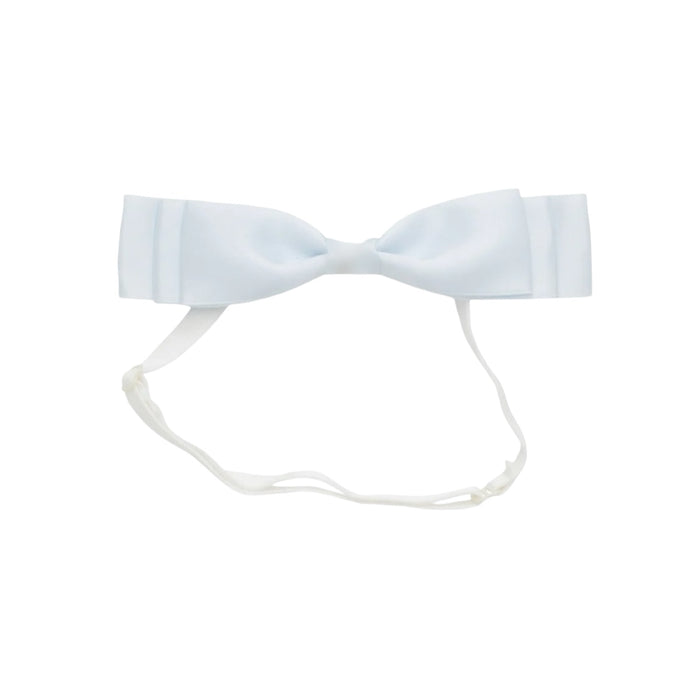 Blair Bow Baby Blue Satin Headband Wrap