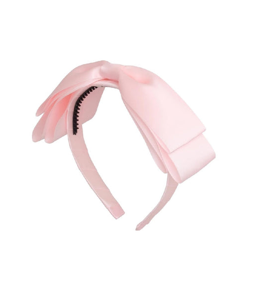 Blair Bow Baby Pink Satin Headband