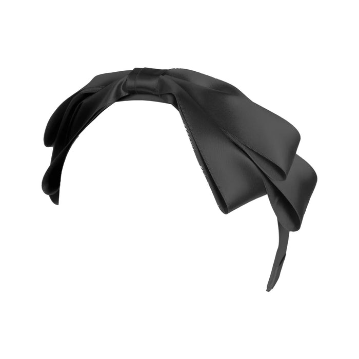 Blair Bow Black Satin Headband