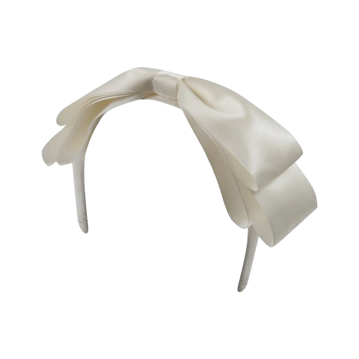 Blair Bow Ivory Satin Headband