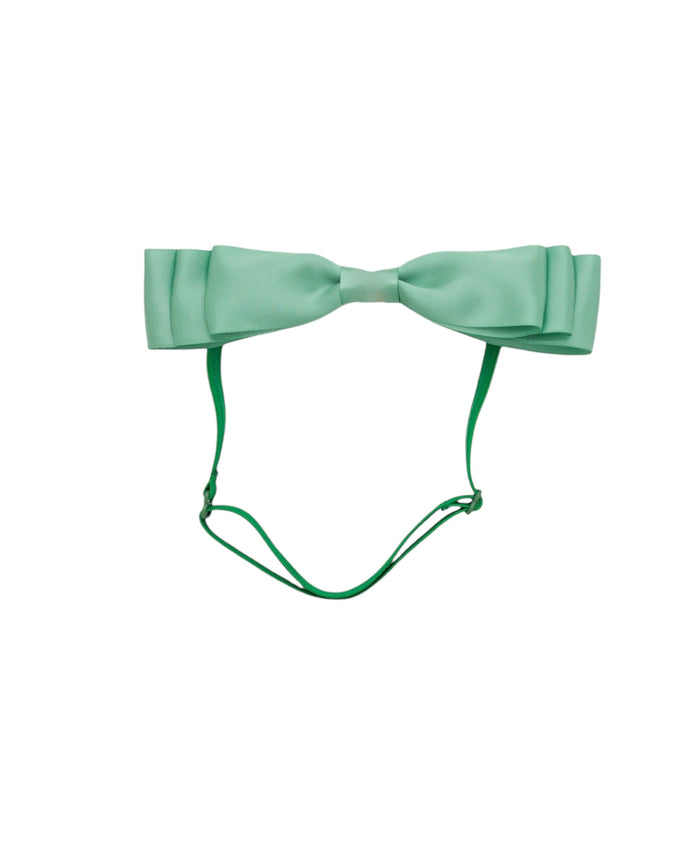 Blair Bow Jade Green Satin Headband Wrap