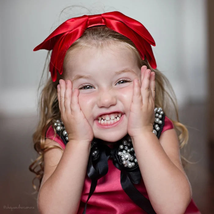 Blair Bow Red Satin Headband