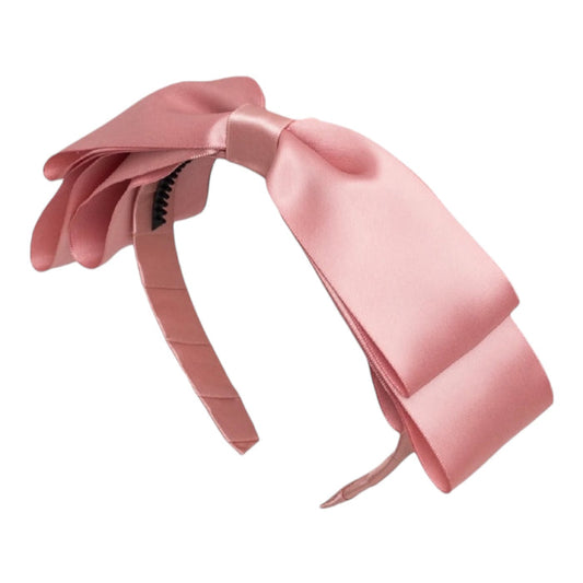 Blair Bow Rose Pink Satin Headband