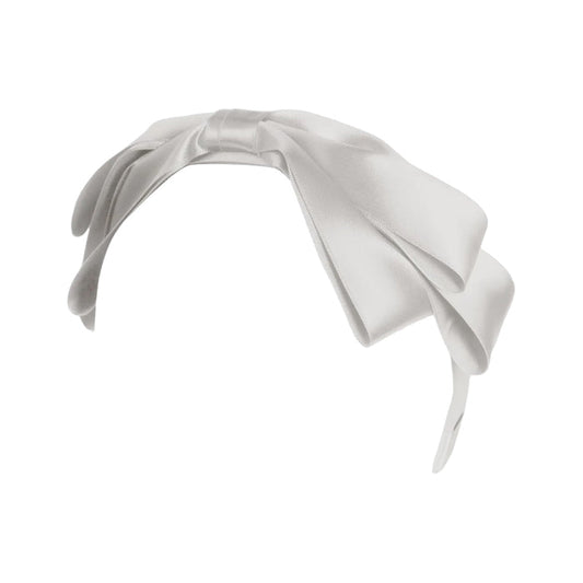 Blair Bow White Satin Headband