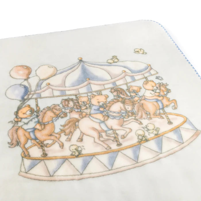 blanket teddy merry go snuggle - blueberry biscuit