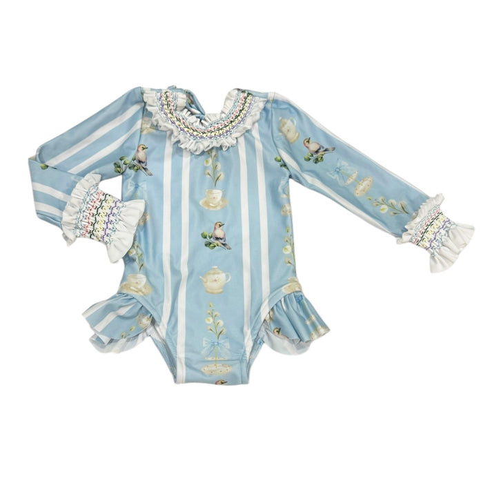 Blue Bird Handsmocked Rashguard