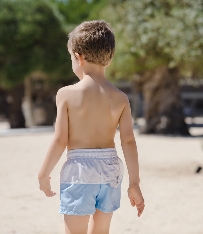 Blue Bows Boys Trunks