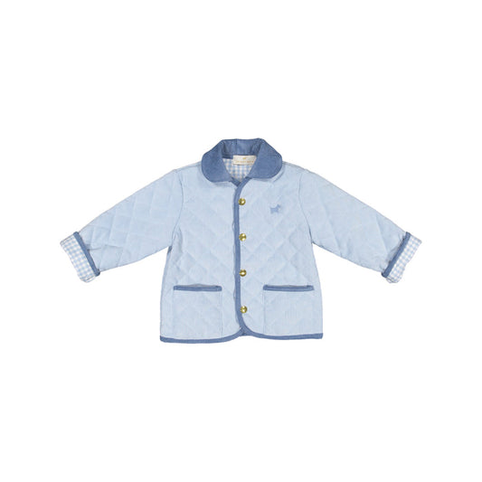 Blue Classic Quilted Jacket