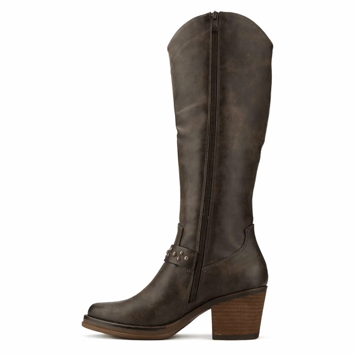 Bota Café Mujer Casual Chalada Suzie Botas Taco Chalada