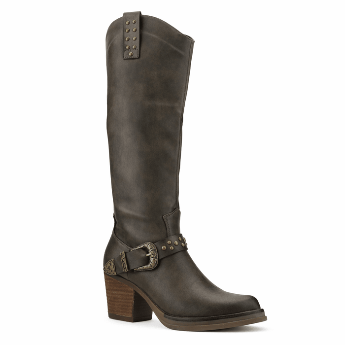 Bota Café Mujer Casual Chalada Suzie Botas Taco Chalada