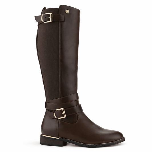 Bota Café Mujer Casual Chalada Trafun Botas Taco Chalada