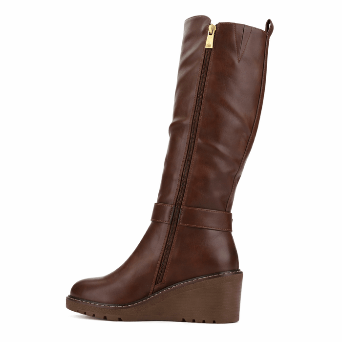 Bota Café Mujer Casual Chalada Weding Botas Taco Chalada