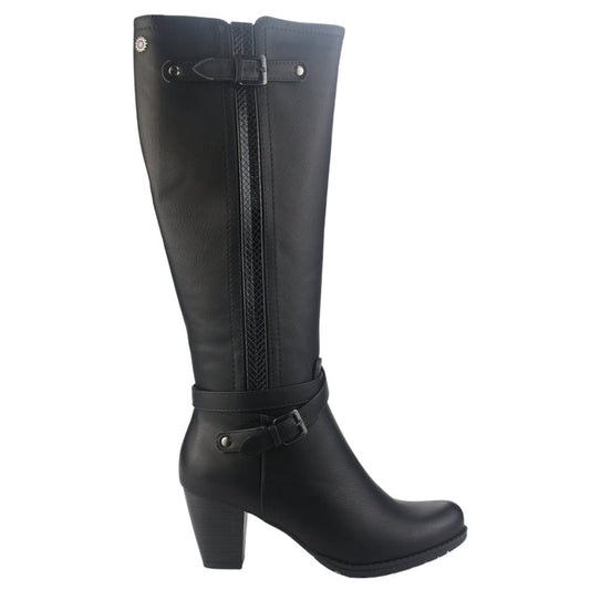 Bota Chalada Mujer Ceta-25 Negro Casual Botas Taco Chalada