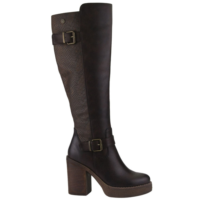 Bota Chalada Mujer Ella-11 Café Casual Botas Taco Chalada