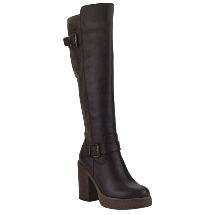 Bota Chalada Mujer Ella-11 Café Casual Botas Taco Chalada