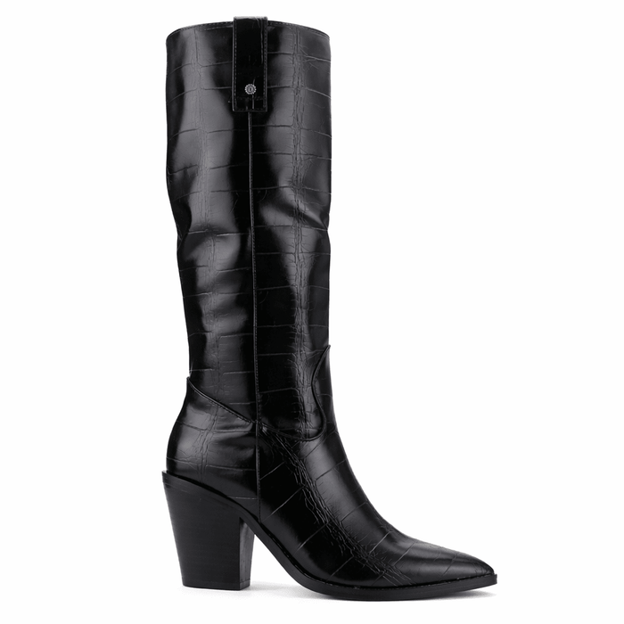 Bota Negro Mujer Casual Chalada Nevada Botas Taco Chalada