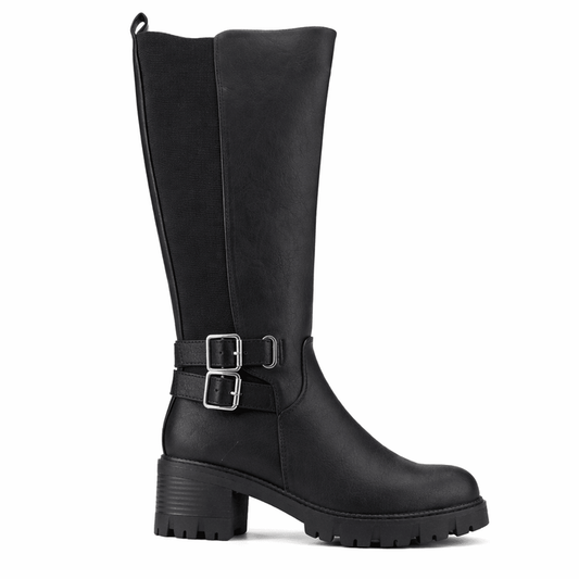 Bota Negro Mujer Casual Chalada Sindy Botas Taco Chalada