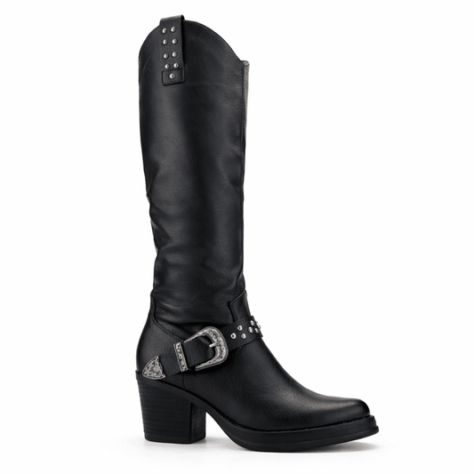 Bota Negro Mujer Casual Chalada Suzie Botas Taco Chalada
