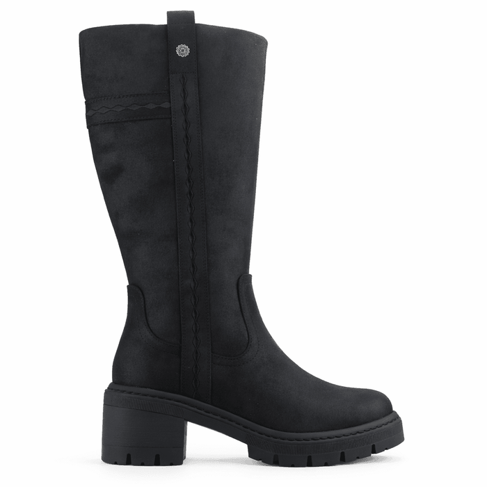 Bota Negro Mujer Casual Chalada Terra Botines Taco Chalada