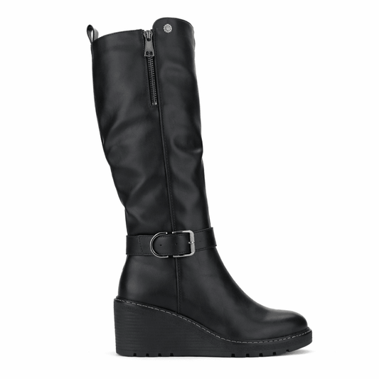 Bota Negro Mujer Casual Chalada Weding Botas Taco Chalada