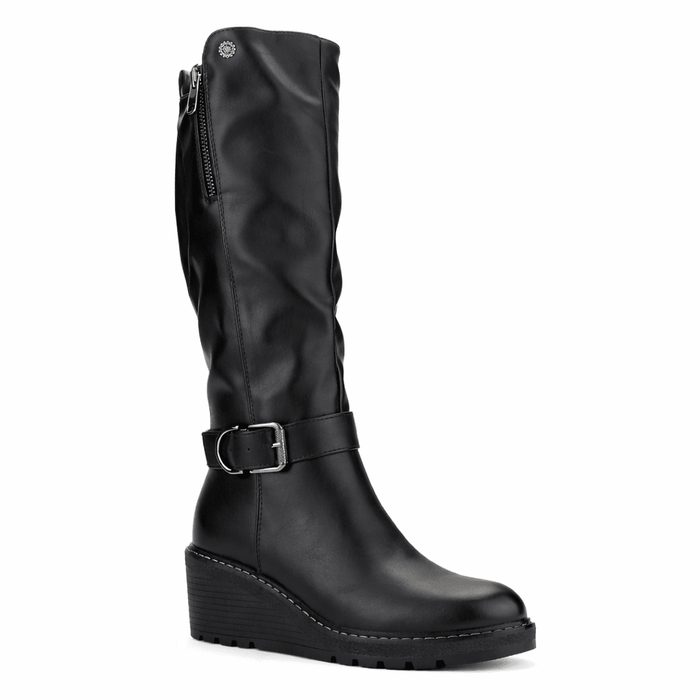 Bota Negro Mujer Casual Chalada Weding Botas Taco Chalada
