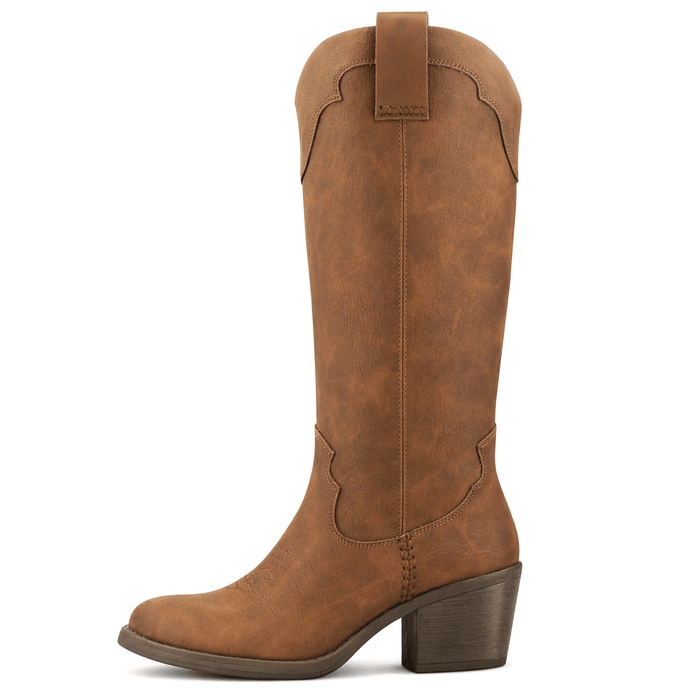 Bota Tostado Mujer Casual Chalada Camp Botas Taco Chalada