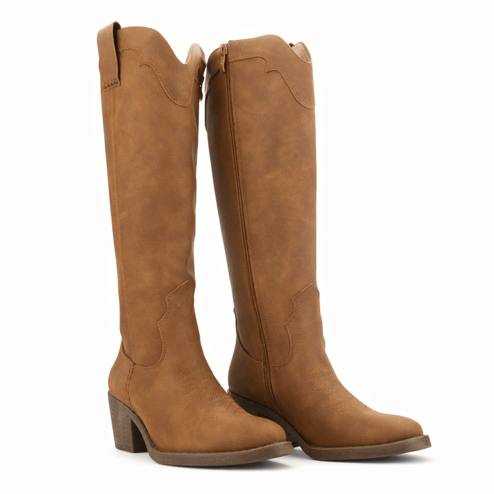 Bota Tostado Mujer Casual Chalada Camp Botas Taco Chalada