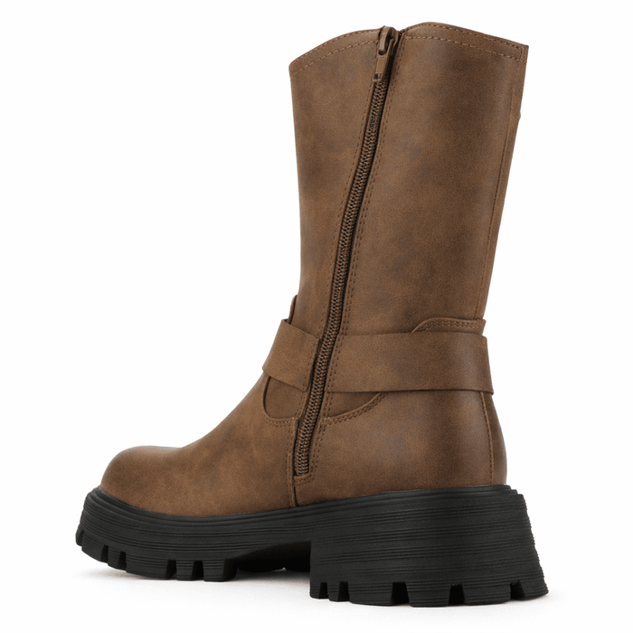 Bota Tostado Mujer Casual Chalada Messa Botines Taco Chalada